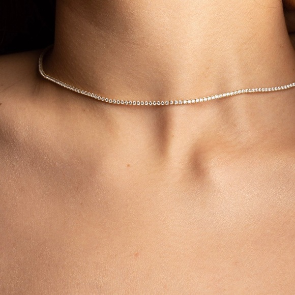 Tennis choker necklace - Picture 8 of 8